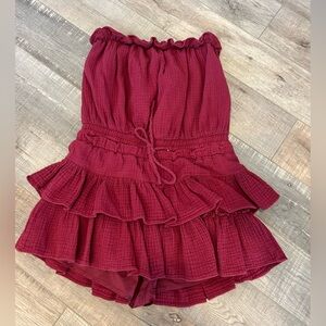 Fab’rik maroon game day romper